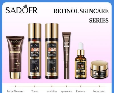 Retinol Anti-Aging Skincare 6-Piece Set