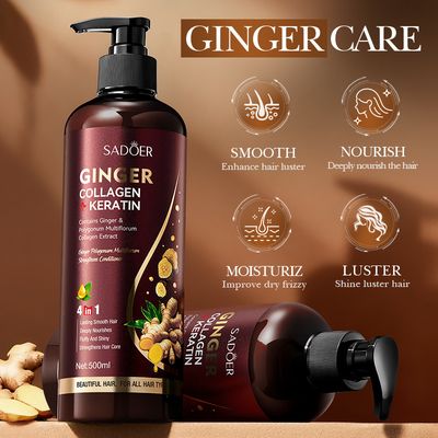 Ginger Collagen Keratin 4-in-1 Shampoo