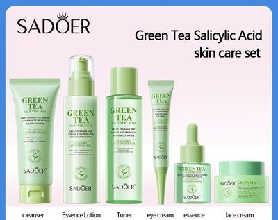Green Tea Salicylic Acid Skincare 6-Piece Set